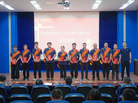 尊龙凯时电气集团召开2024年度质量月总结表扬大会